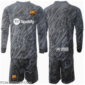 Barcelona Portiere Terza Maglia Bambino 2024-25 Manica Lunga (+ Pantaloni corti)